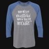 Unisex Triblend Three-Quarter Raglan T-Shirt Thumbnail