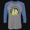 Unisex Triblend Three-Quarter Raglan T-Shirt Thumbnail