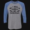 Unisex Triblend Three-Quarter Raglan T-Shirt Thumbnail