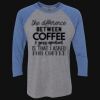 Unisex Triblend Three-Quarter Raglan T-Shirt Thumbnail