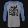 Unisex Triblend Three-Quarter Raglan T-Shirt Thumbnail