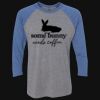 Unisex Triblend Three-Quarter Raglan T-Shirt Thumbnail