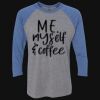 Unisex Triblend Three-Quarter Raglan T-Shirt Thumbnail