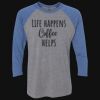 Unisex Triblend Three-Quarter Raglan T-Shirt Thumbnail