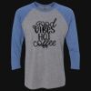 Unisex Triblend Three-Quarter Raglan T-Shirt Thumbnail