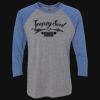 Unisex Triblend Three-Quarter Raglan T-Shirt Thumbnail