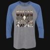 Unisex Triblend Three-Quarter Raglan T-Shirt Thumbnail
