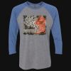 Unisex Triblend Three-Quarter Raglan T-Shirt Thumbnail