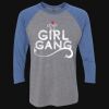 Unisex Triblend Three-Quarter Raglan T-Shirt Thumbnail