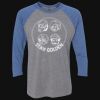Unisex Triblend Three-Quarter Raglan T-Shirt Thumbnail