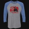Unisex Triblend Three-Quarter Raglan T-Shirt Thumbnail