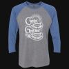 Unisex Triblend Three-Quarter Raglan T-Shirt Thumbnail
