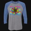 Unisex Triblend Three-Quarter Raglan T-Shirt Thumbnail