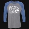 Unisex Triblend Three-Quarter Raglan T-Shirt Thumbnail