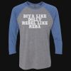 Unisex Triblend Three-Quarter Raglan T-Shirt Thumbnail