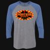 Unisex Triblend Three-Quarter Raglan T-Shirt Thumbnail