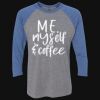 Unisex Triblend Three-Quarter Raglan T-Shirt Thumbnail