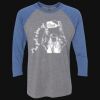 Unisex Triblend Three-Quarter Raglan T-Shirt Thumbnail
