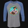Unisex Triblend Three-Quarter Raglan T-Shirt Thumbnail