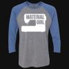 Unisex Triblend Three-Quarter Raglan T-Shirt Thumbnail
