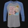 Unisex Triblend Three-Quarter Raglan T-Shirt Thumbnail