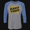 Unisex Triblend Three-Quarter Raglan T-Shirt Thumbnail