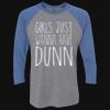 Unisex Triblend Three-Quarter Raglan T-Shirt Thumbnail