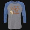 Unisex Triblend Three-Quarter Raglan T-Shirt Thumbnail