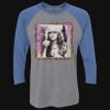 Unisex Triblend Three-Quarter Raglan T-Shirt Thumbnail