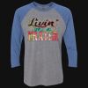 Unisex Triblend Three-Quarter Raglan T-Shirt Thumbnail