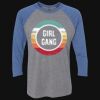 Unisex Triblend Three-Quarter Raglan T-Shirt Thumbnail