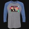 Unisex Triblend Three-Quarter Raglan T-Shirt Thumbnail