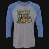 Unisex Triblend Three-Quarter Raglan T-Shirt Thumbnail