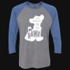 Unisex Triblend Three-Quarter Raglan T-Shirt Thumbnail