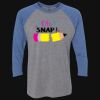 Unisex Triblend Three-Quarter Raglan T-Shirt Thumbnail