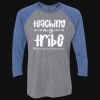 Unisex Triblend Three-Quarter Raglan T-Shirt Thumbnail