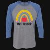 Unisex Triblend Three-Quarter Raglan T-Shirt Thumbnail