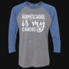 Unisex Triblend Three-Quarter Raglan T-Shirt Thumbnail