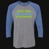 Unisex Triblend Three-Quarter Raglan T-Shirt Thumbnail