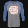 Unisex Triblend Three-Quarter Raglan T-Shirt Thumbnail