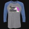 Unisex Triblend Three-Quarter Raglan T-Shirt Thumbnail