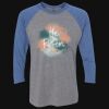 Unisex Triblend Three-Quarter Raglan T-Shirt Thumbnail