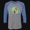 Unisex Triblend Three-Quarter Raglan T-Shirt Thumbnail