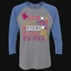 Unisex Triblend Three-Quarter Raglan T-Shirt Thumbnail