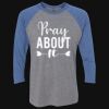 Unisex Triblend Three-Quarter Raglan T-Shirt Thumbnail