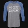 Unisex Triblend Three-Quarter Raglan T-Shirt Thumbnail