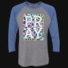 Unisex Triblend Three-Quarter Raglan T-Shirt Thumbnail