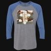 Unisex Triblend Three-Quarter Raglan T-Shirt Thumbnail