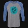 Unisex Triblend Three-Quarter Raglan T-Shirt Thumbnail
