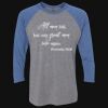 Unisex Triblend Three-Quarter Raglan T-Shirt Thumbnail